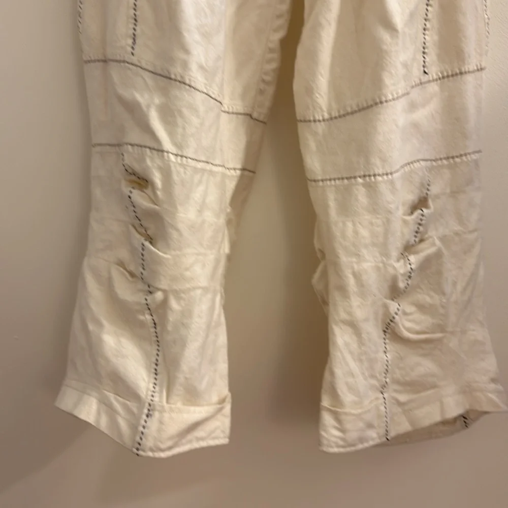 Marithe Francois Girbaud: Cream Wide-Leg Pants - Picture 3 of 16
